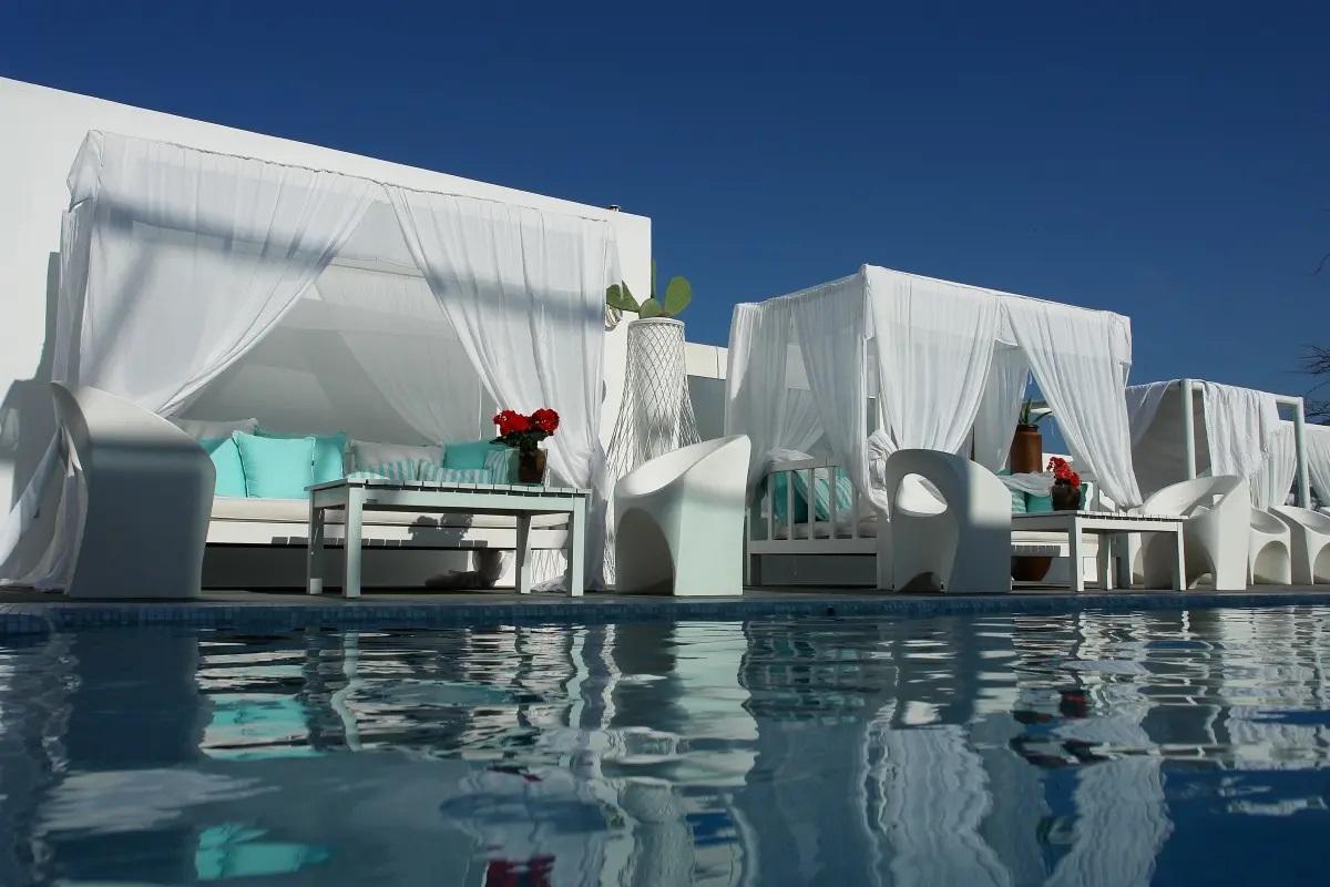 Görögország, Santorini, Fira, Aressana Spa Hotel & Suites, medence