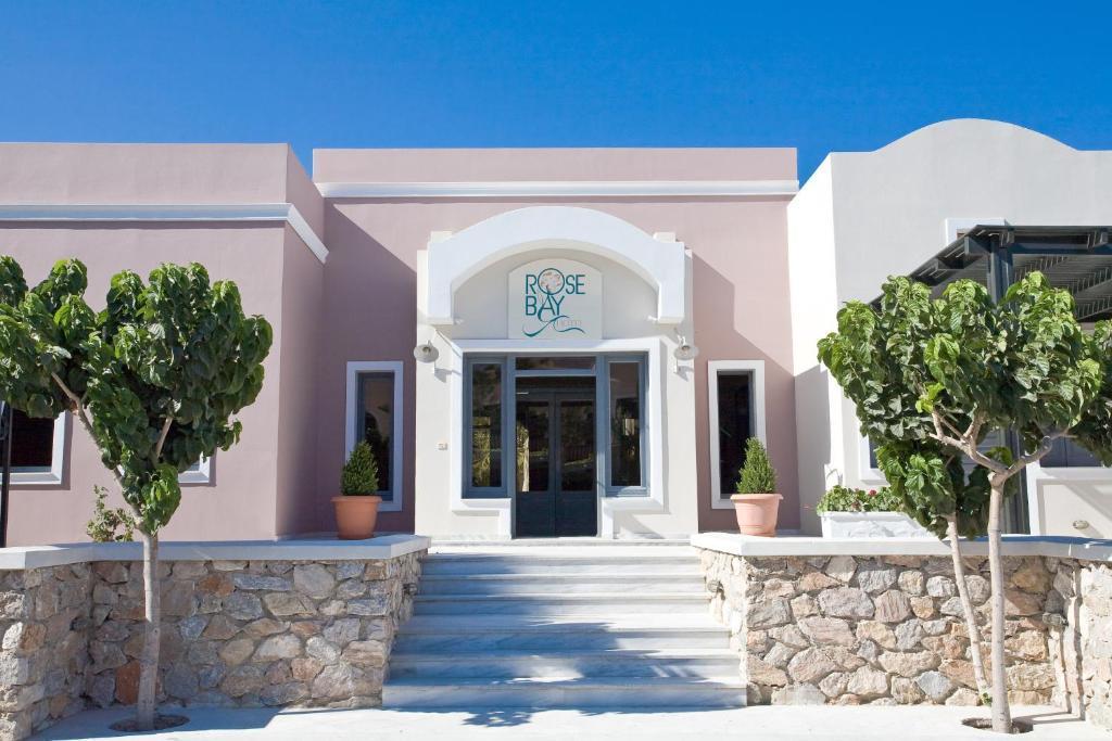 Görögország, Santorini, Kamari, Rosebay Hotel, külső