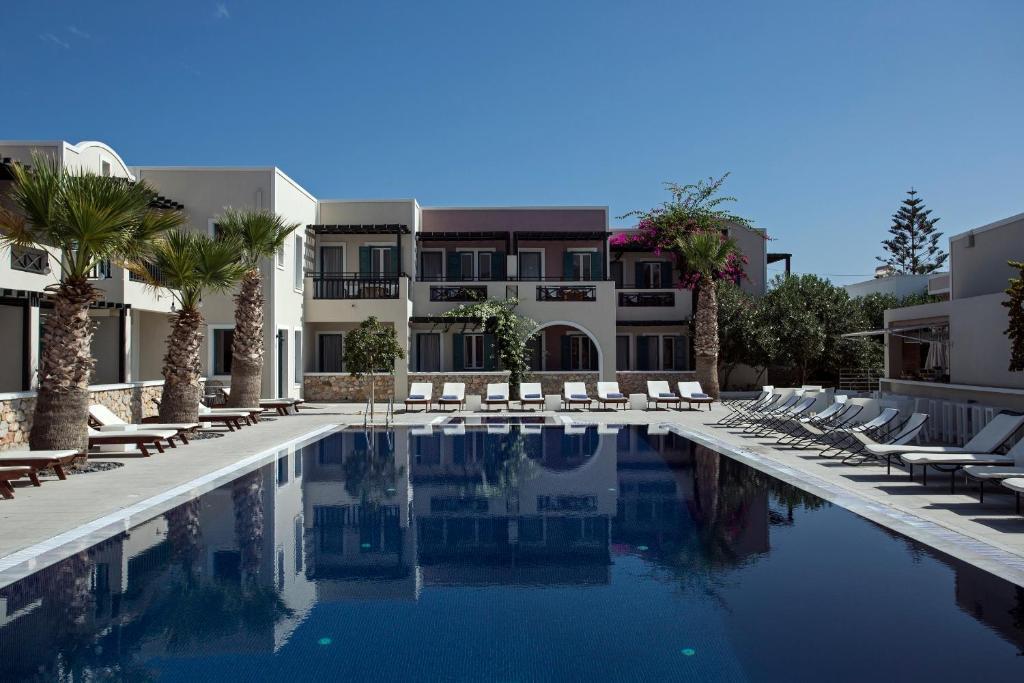 Görögország, Santorini, Kamari, Rosebay Hotel, medence