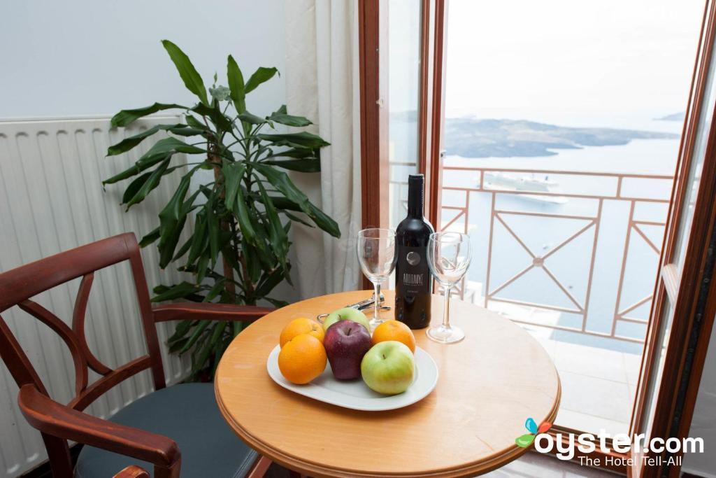 Görögország, Santorini, Fira, Theoxenia Hotel, szoba