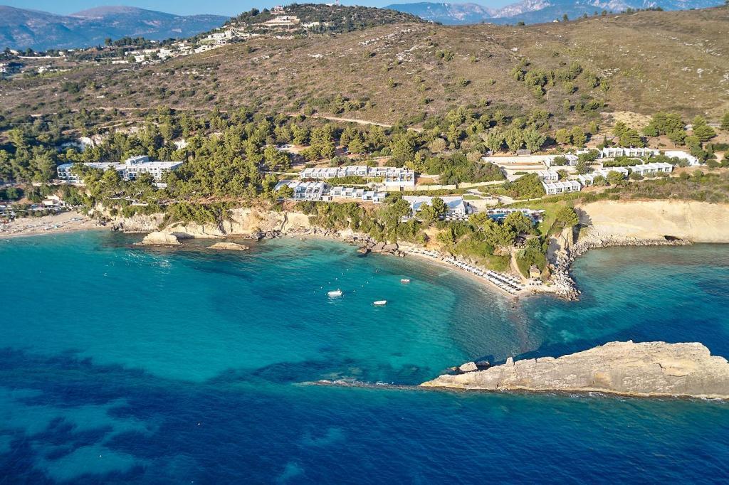 Görögország, Kefalonia, Lassi, White Rocks Hotel, táj
