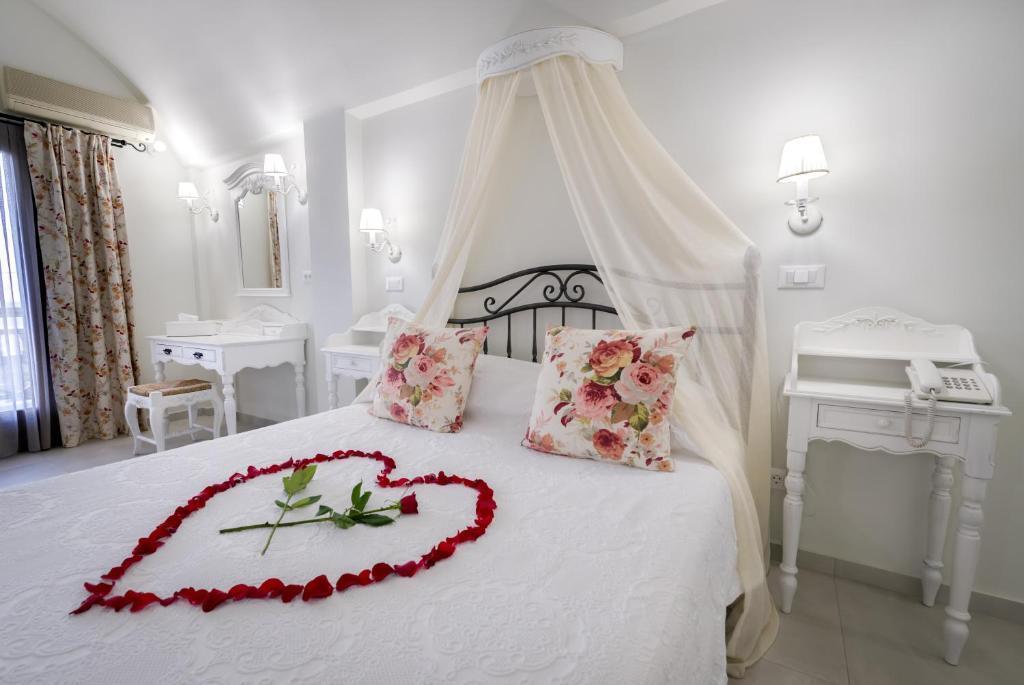 Görögország, Santorini, Kamari, Zephyros Hotel, szoba