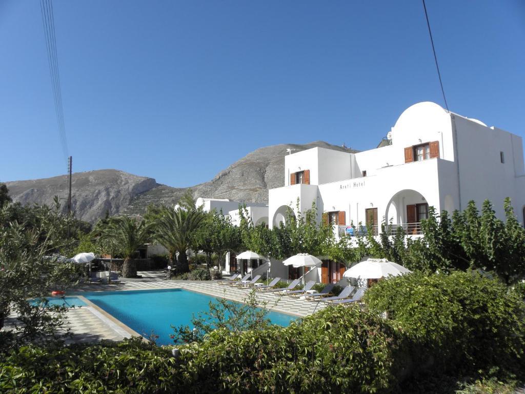 Görögország, Santorini, Kamari, Areti Hotel, medence