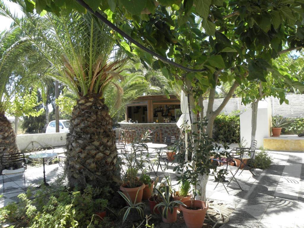 Görögország, Santorini, Kamari, Areti Hotel, terasz