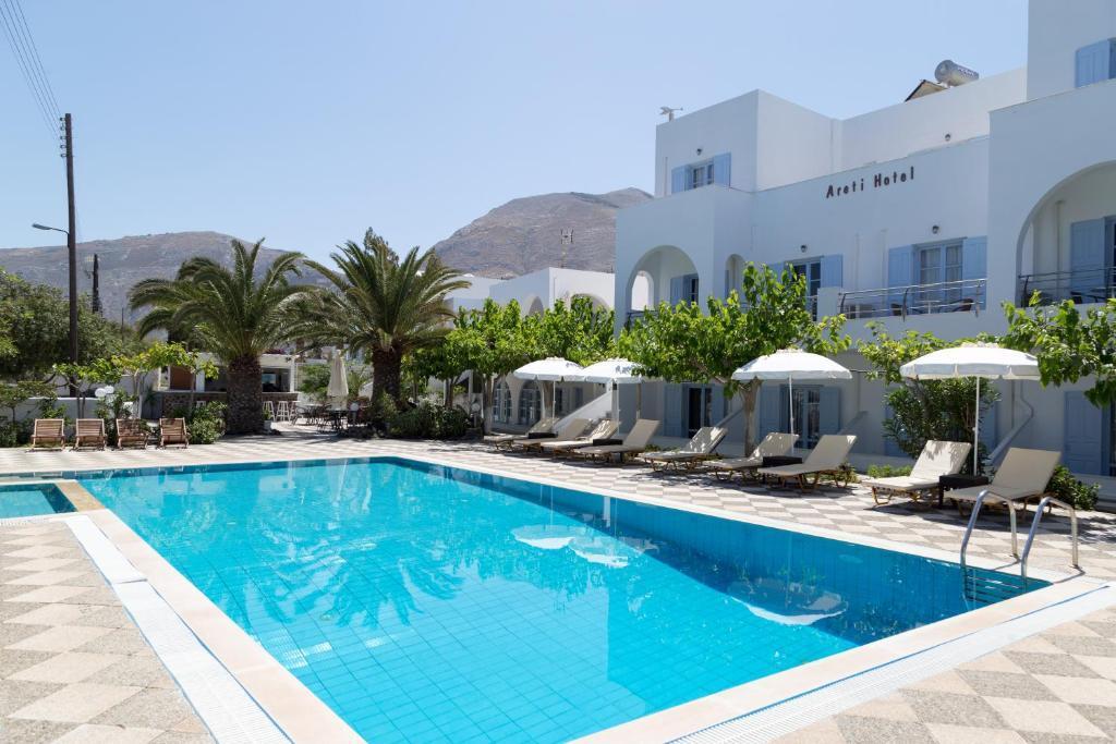 Görögország, Santorini, Kamari, Areti Hotel, medence