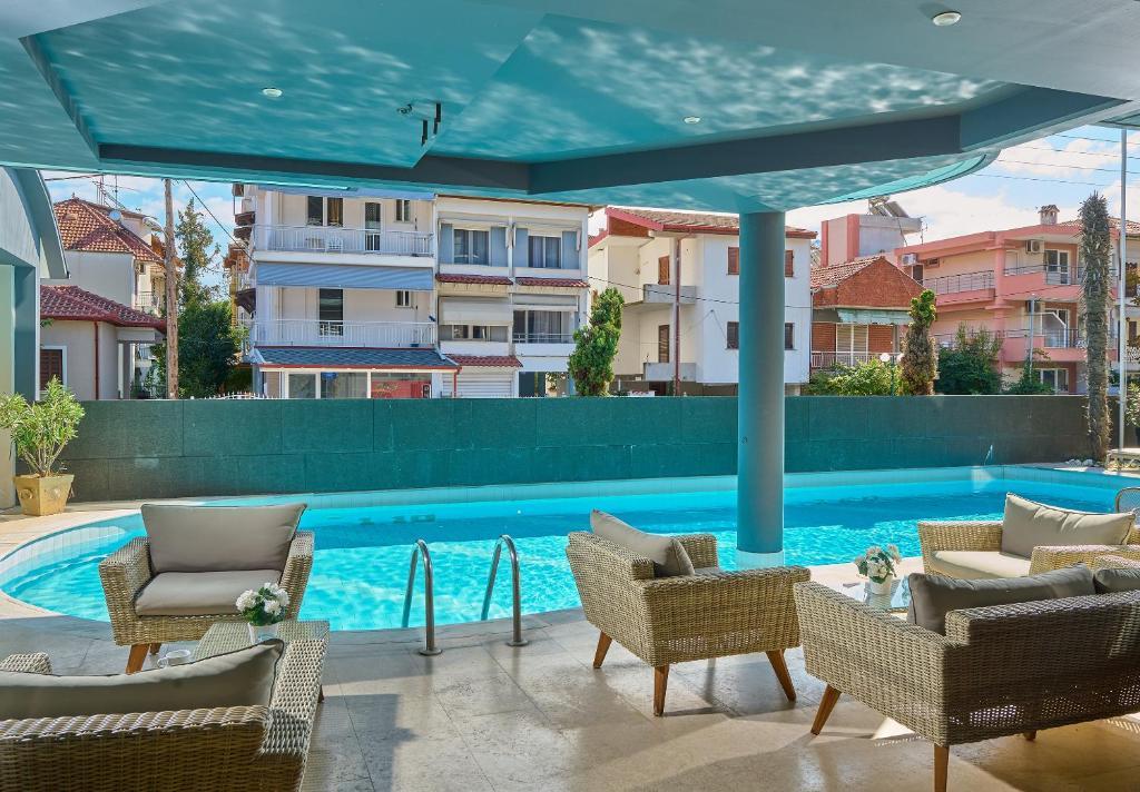 Görögország, Pieria, Paralia, Mediterranean Resort Hotel, medence