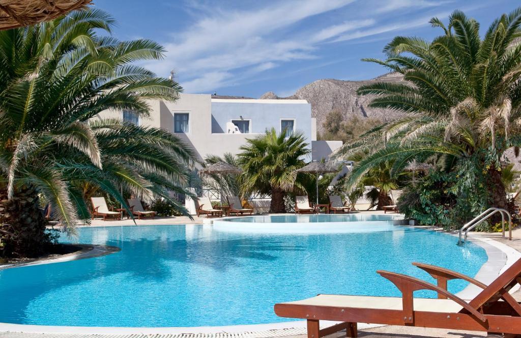 Görögország, Santorini, Perissa, Atlantis Beach Villa, medence